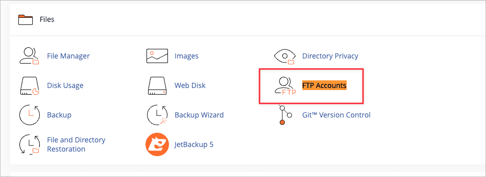 Tạo tài khoản FTP và sử dụng FTP để upload trong cPanel
