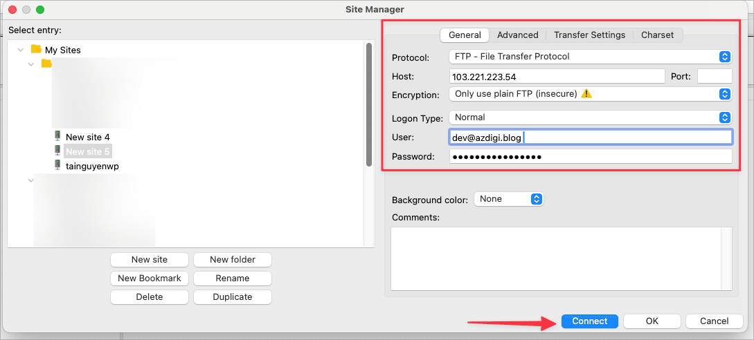 Tạo tài khoản FTP và sử dụng FTP để upload trong cPanel