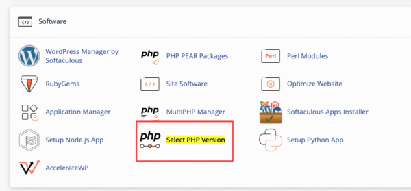 Configure PHP and change PHP version on Hosting