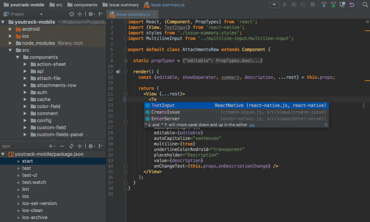 Webstorm CSS Editing Tool