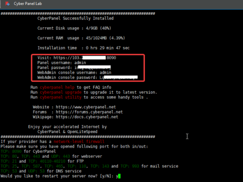 Hướng dẫn cài đặt CyberPanel lên máy chủ CentOS