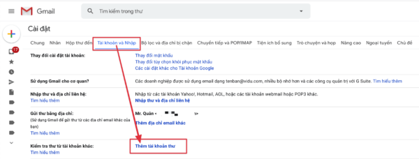 Pro Mail Hosting: Hướng dẫn thêm tài khoản mail vào Gmail