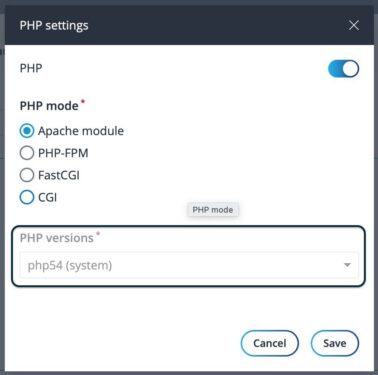 How to install multiple versions of PHP on FASTPANEL