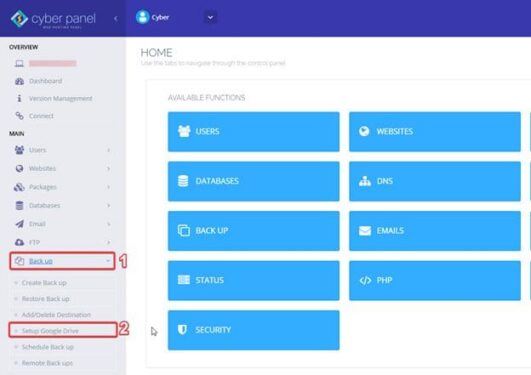 Hướng dẫn backup dữ liệu website trên CyberPanel lên Google Drive