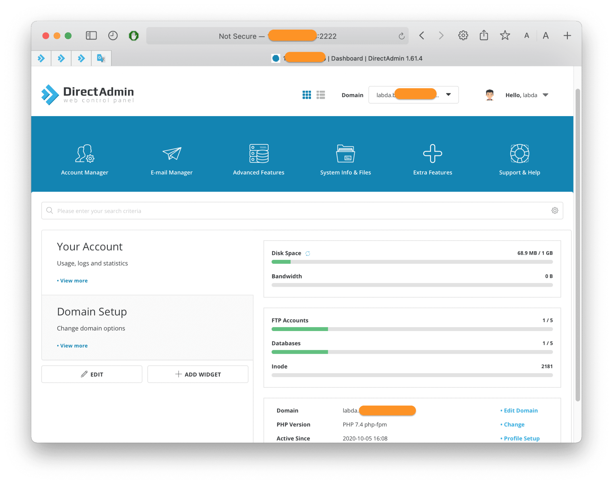 How to enable SSL Let's Encrypt on DirectAdmin with 3 steps