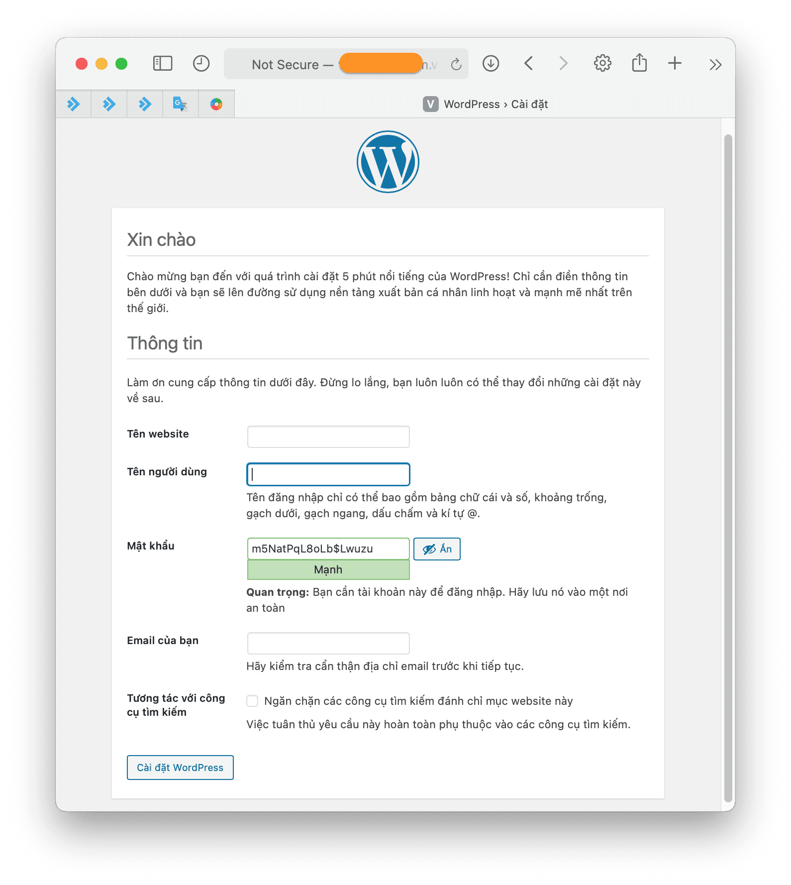 install wordpress on aapanel manual