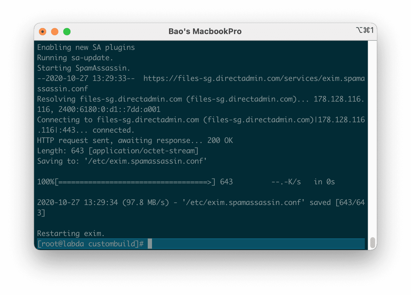 how to install cài đặt Easy Spam Fighter trên DirectAdmin