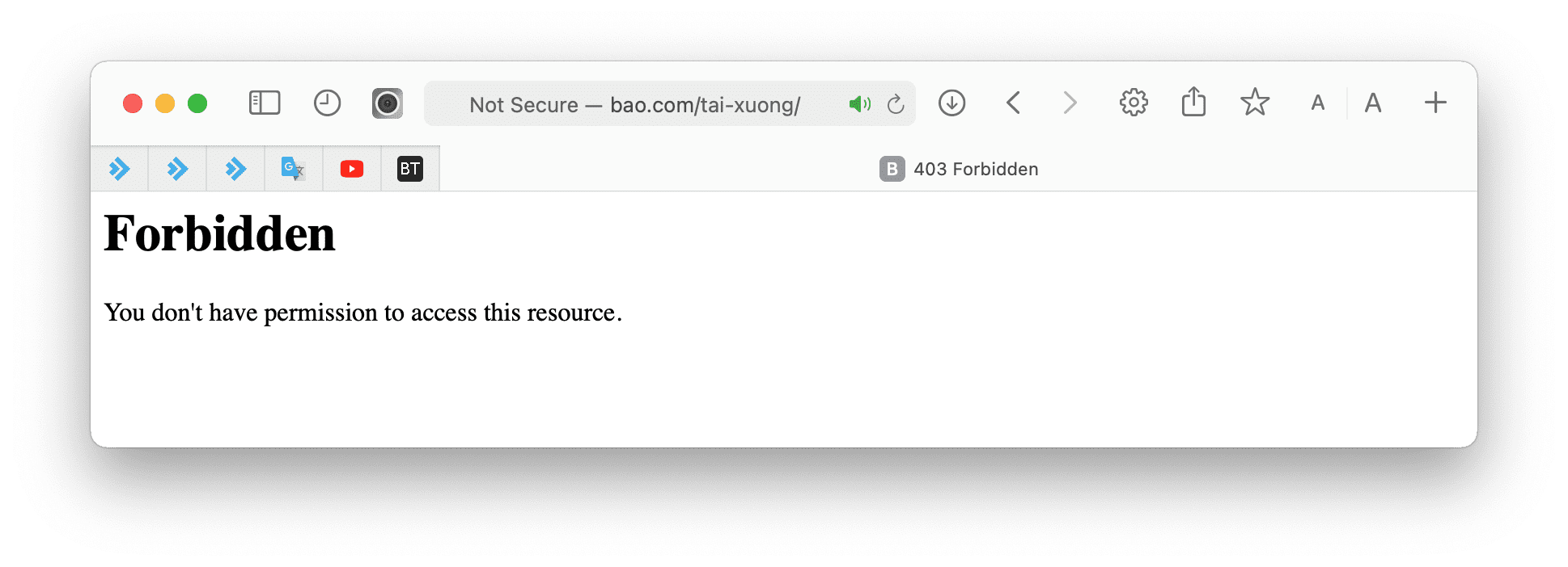 Before enabling the display of files in the website directory.