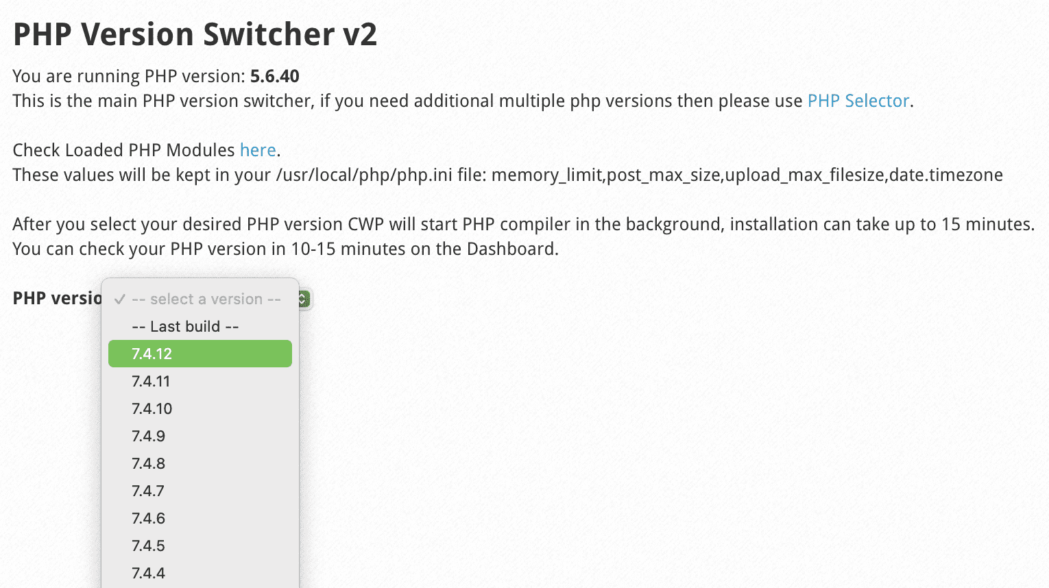 change-the-php-version-on-centos-web-panel