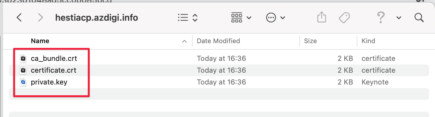 install SSL on HestiaCP