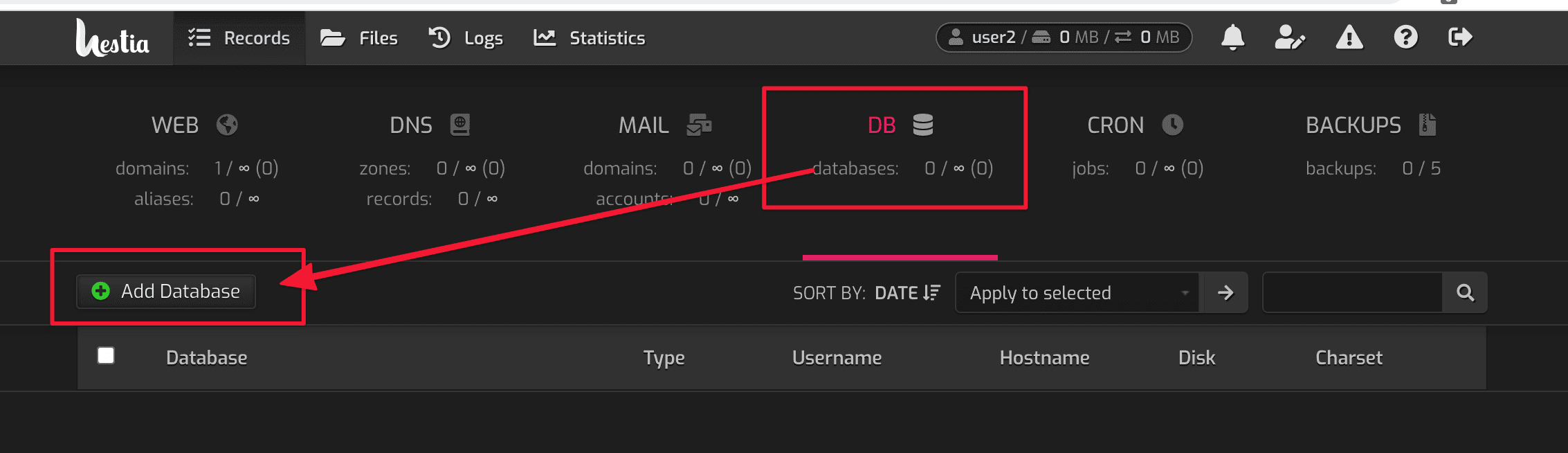 Transfer website data to HestiaCP