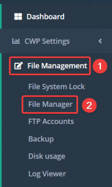Hướng dẫn sử dụng File Manager trên Centos Web Panel (CWP)