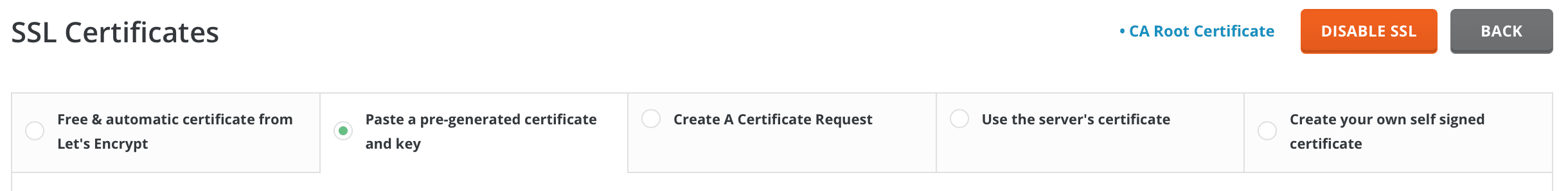 enable the LetsEncrypt feature on DirectAdmin