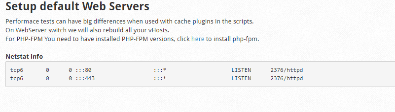 Change Webserver on Centos Web Panel