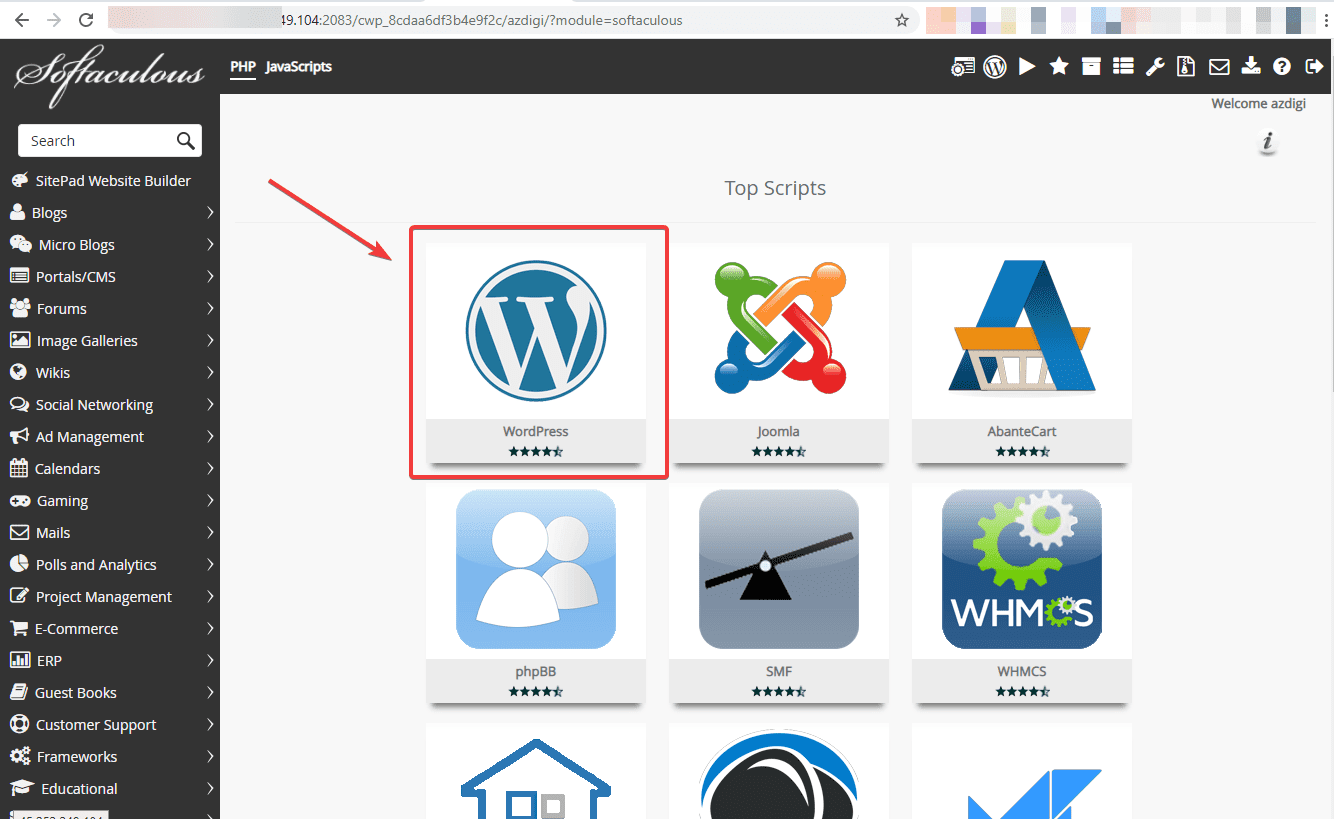 Softaculous on Centos Web Panel