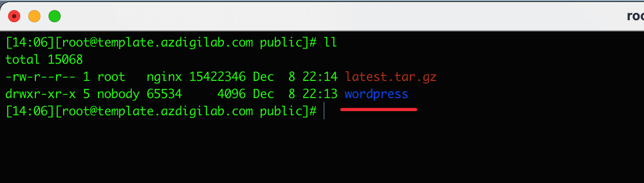 cài đặt WordPress lên Centmin Mod