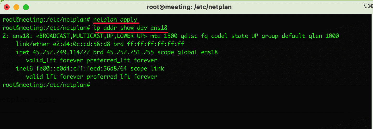 cấu hình IP Static trên Ubuntu