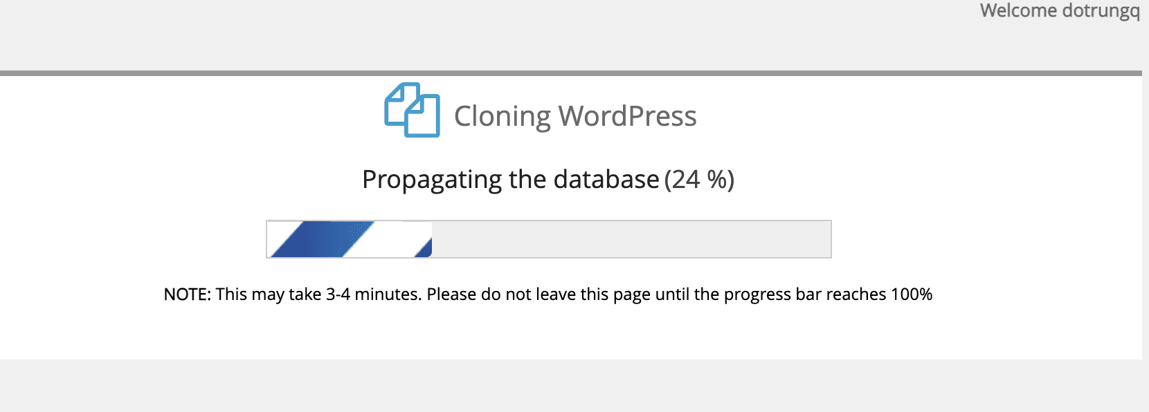 Clone website with WordPress Manager