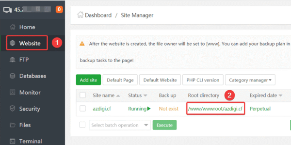 Hướng dẫn sử dụng File Manager trên aaPanel