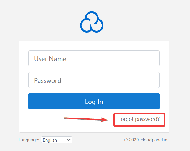 reset User's password on CloudPanel