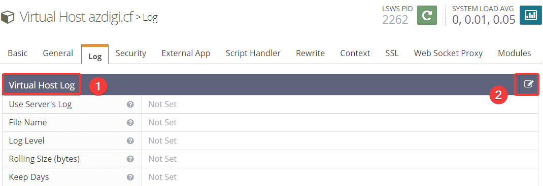 How to add the website to OpenLiteSpeed WebAdmin GUI