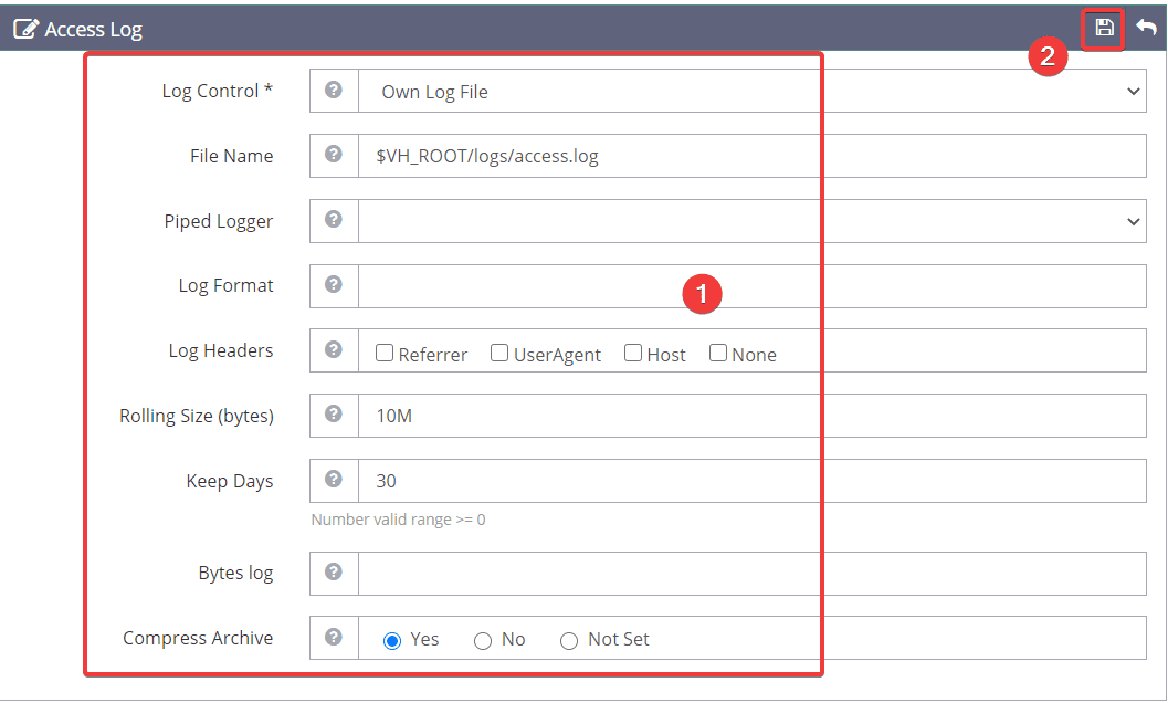 How to add the website to OpenLiteSpeed WebAdmin GUI