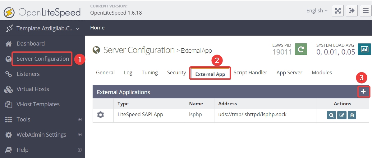 How to optimize OpenLiteSpeed WebAdmin GUI