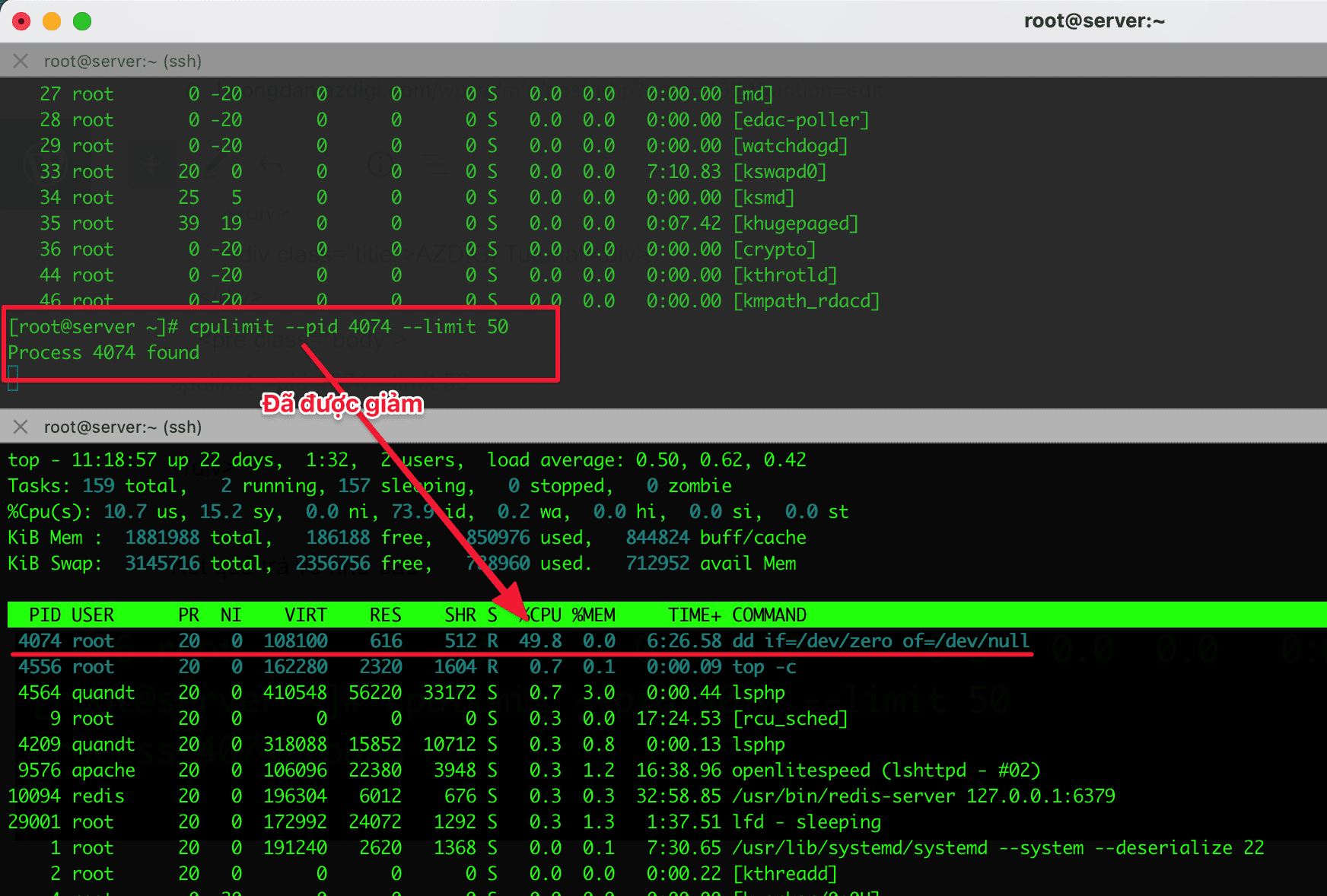 CPULimit - Kiểm soát giới hạn tiến trình sử dụng CPU