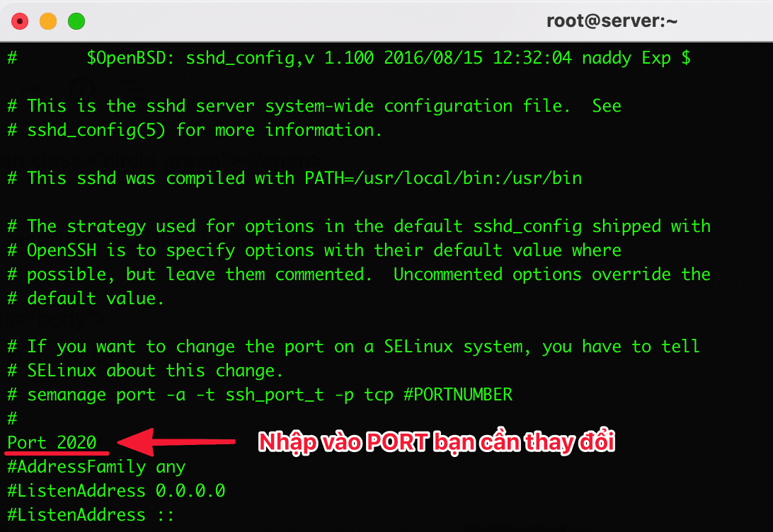 Instructions to change SSH Port in Linux