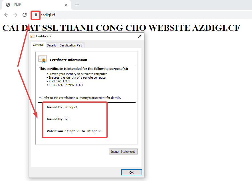 Install Let's Encrypt SSL with Certbot on Nginx