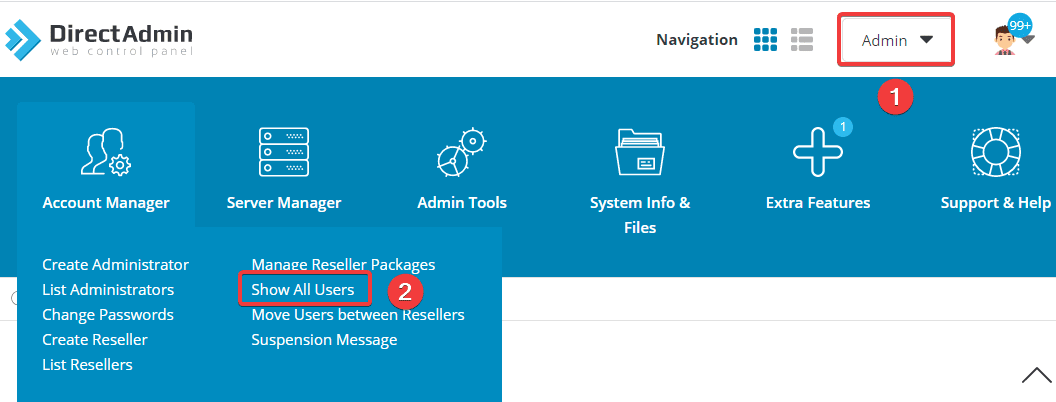 Upgrade User to Reseller by command on DirectAdmin