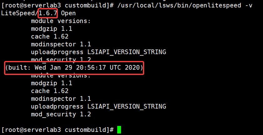 Upgrade the OpenLiteSpeed version on DirectAdmin