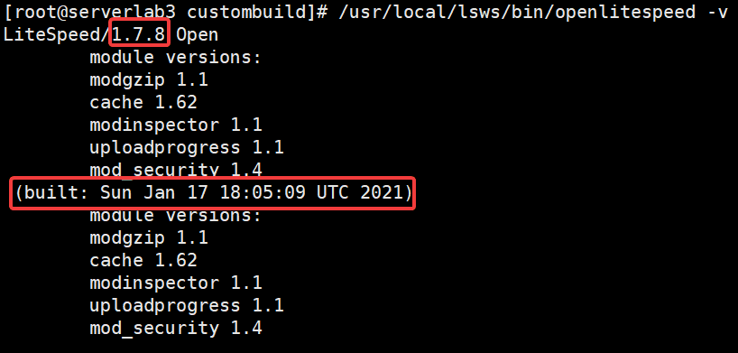 Upgrade the OpenLiteSpeed version on DirectAdmin
