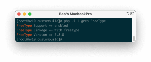 Cập nhật FreeType trên DirectAdmin