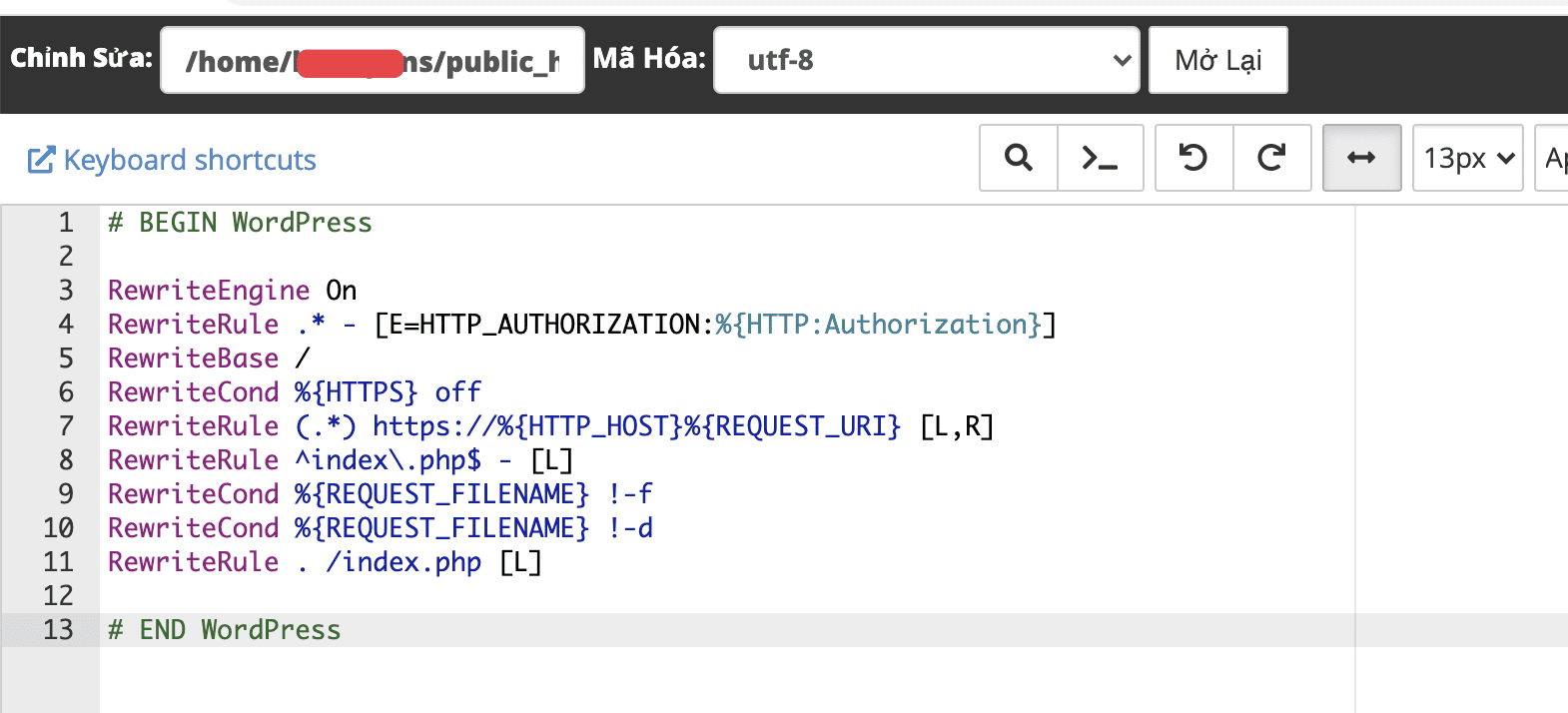 Processing 403 error when accessing WordPress admin