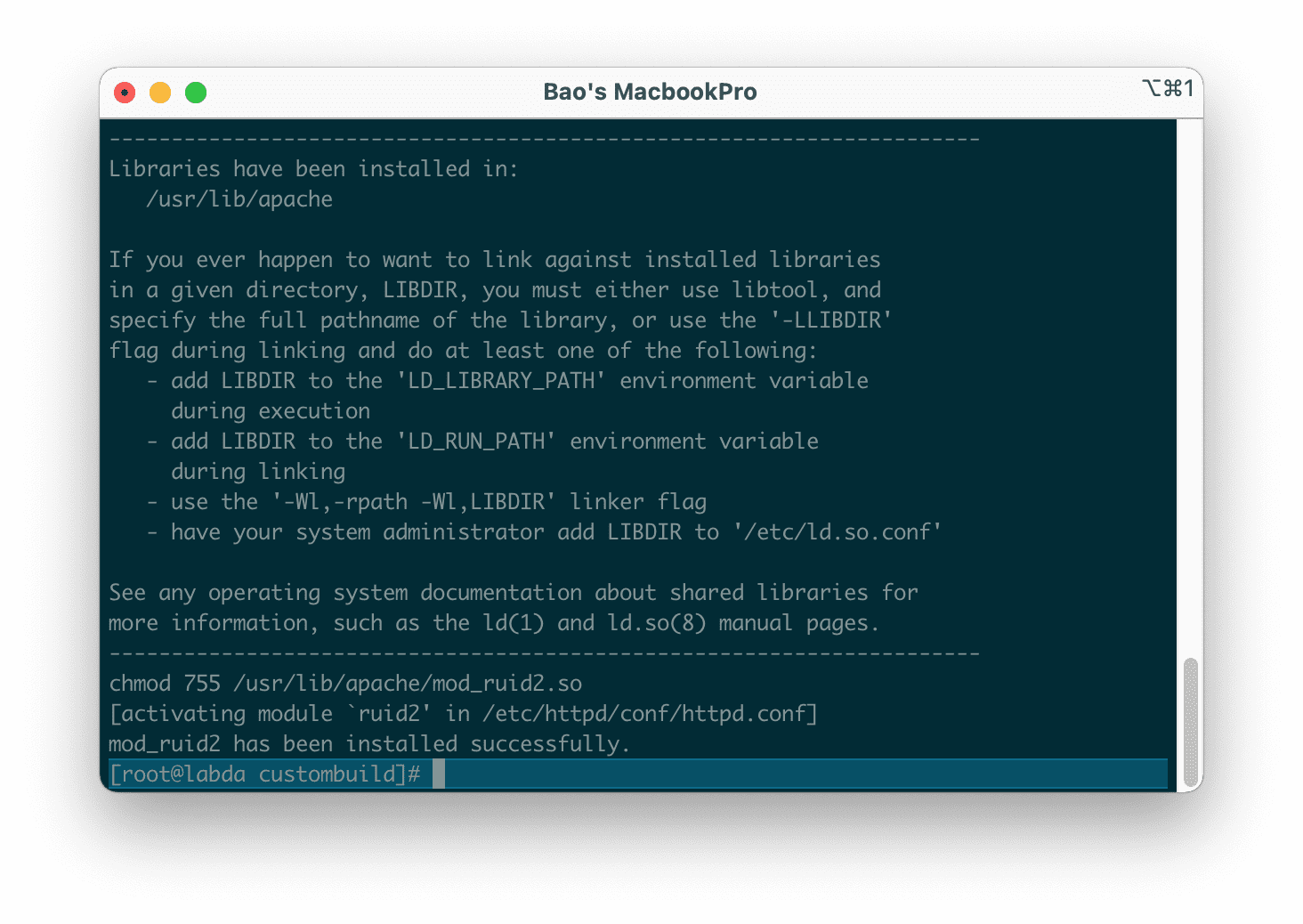 install Cài đặt mod_ruid2 trên DirectAdmin