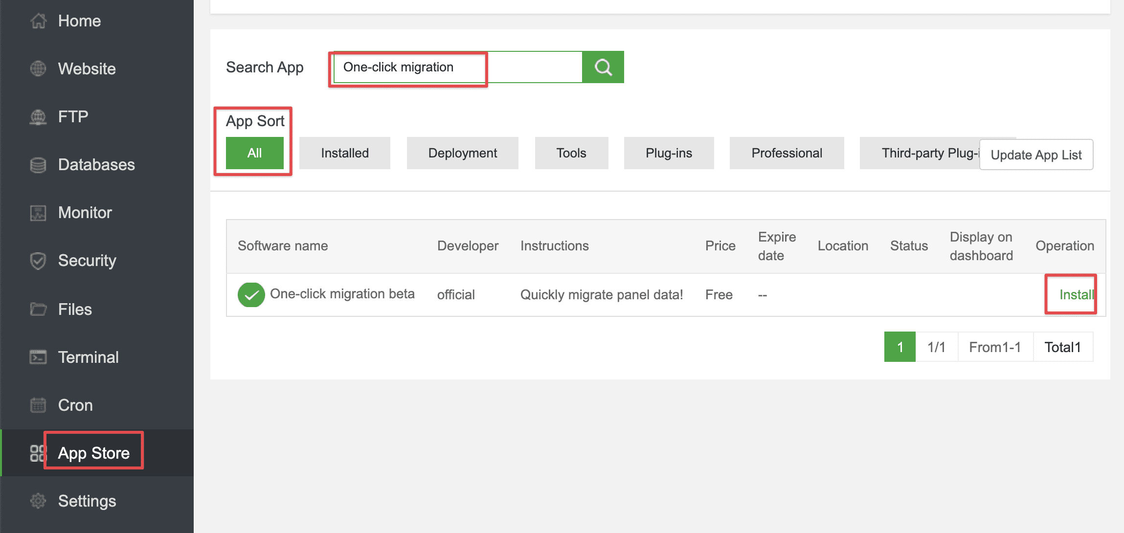 How to migrate data on aaPanel