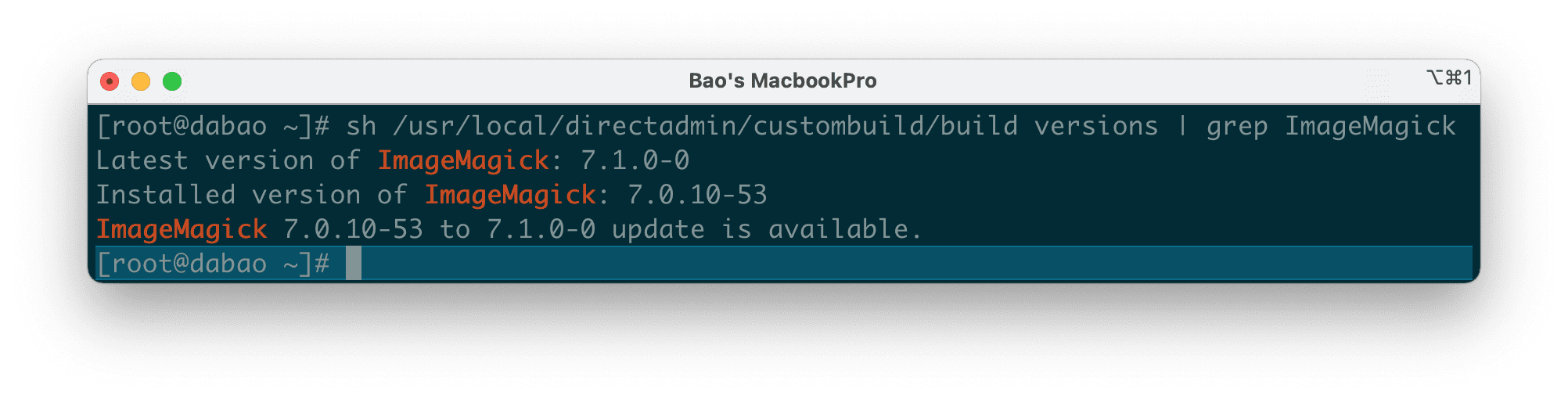 nâng cấp phiên bản ImageMagick trên DirectAdmin