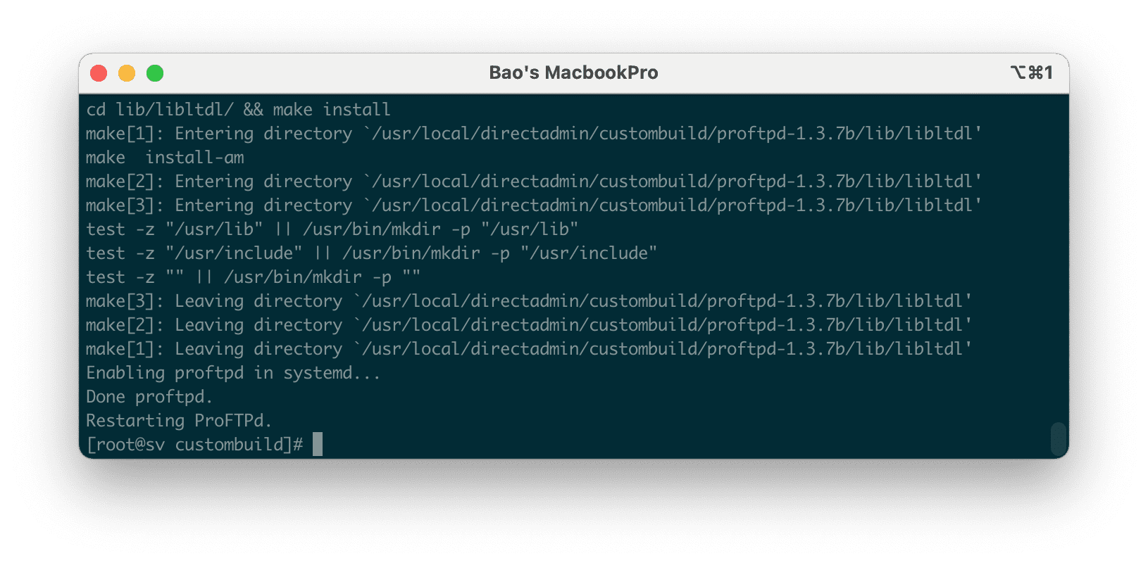 upgrade-the-proftpd-version-on-directadmin