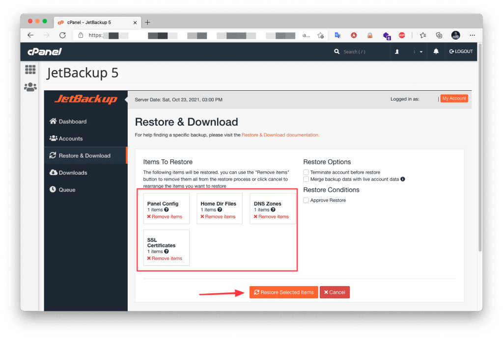 Hướng dẫn sử dụng Jetbackup 5 trên cPanel | AZDIGI Blog