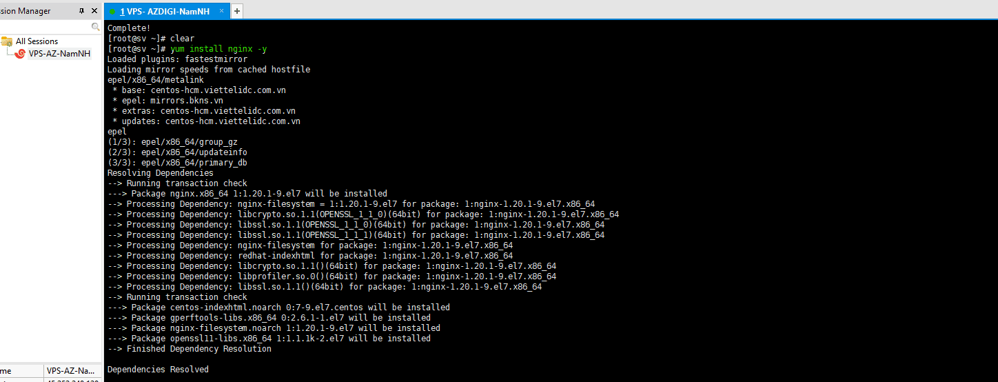 Thiết lập Nginx proxy OpenLiteSpeed