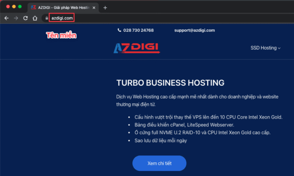 Cách mua domain và hosting tại AZDIGI
