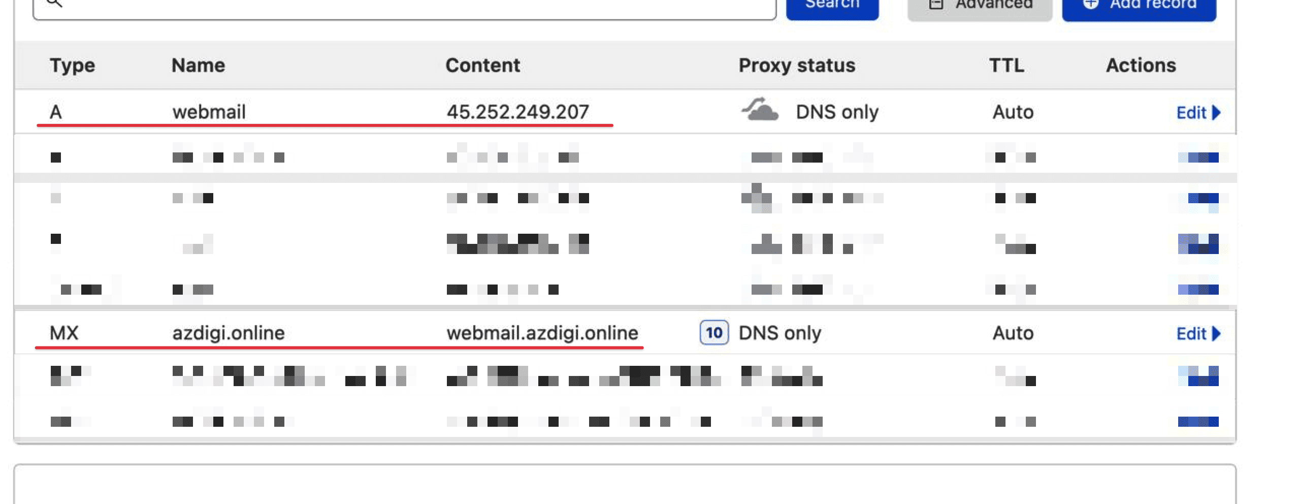Point domain and hostname.