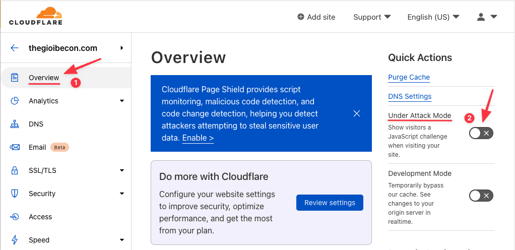 Effective ways to prevent DDoS attacks with CloudFlare