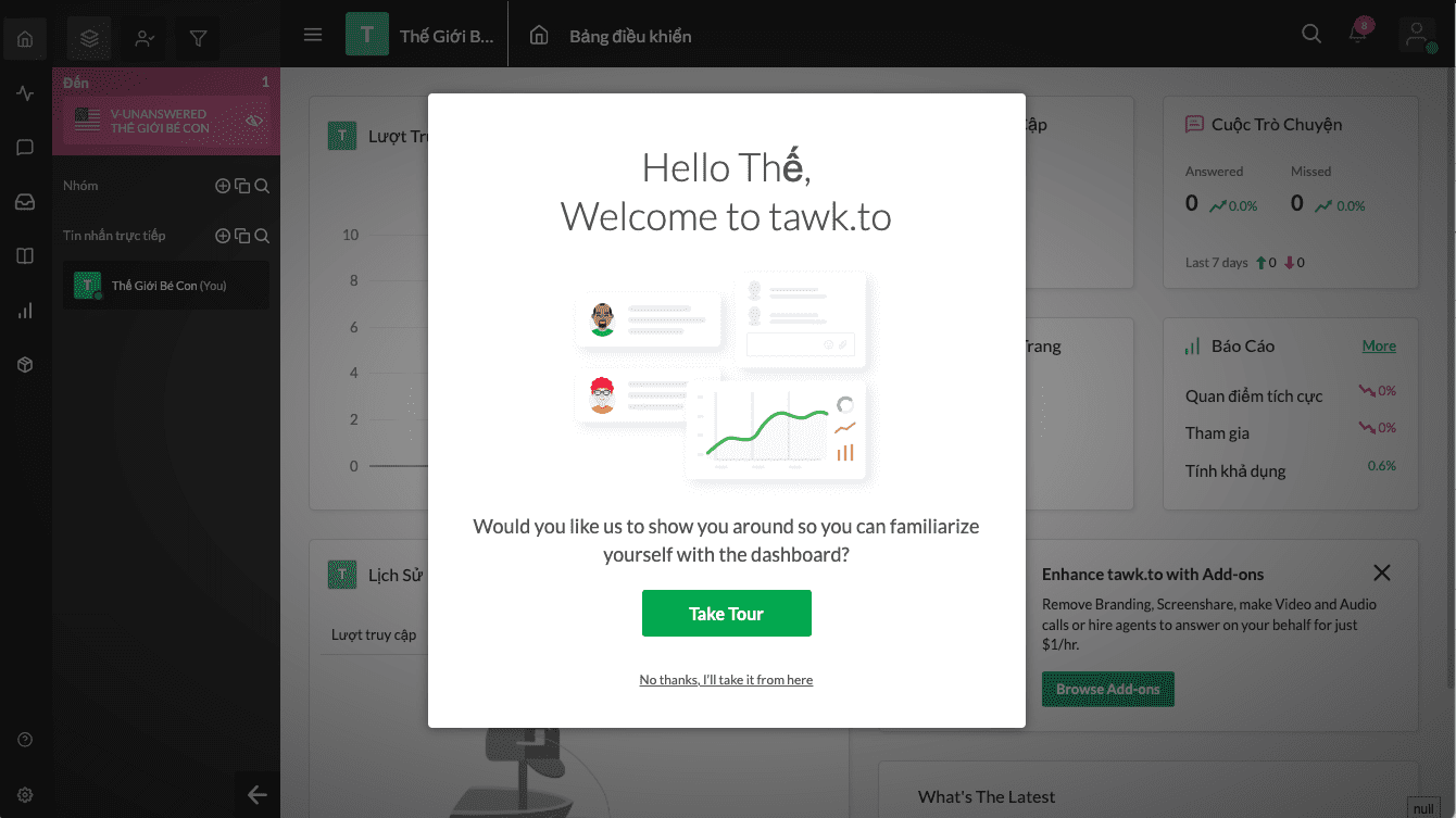 Install Tawk.to on your WordPress website