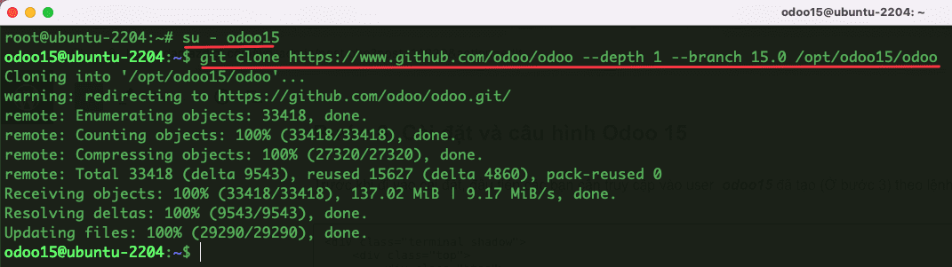 How to install Odoo 15 on Ubuntu 22.04
