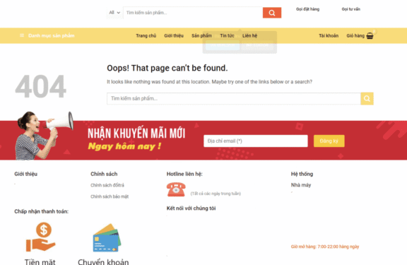 Sửa lỗi 404 trên thư mục con WordPress