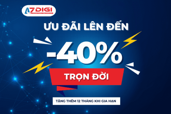AZDIGI Sale “Chấp Giá” – Pro Hosting Giảm Trọn Đời 40%