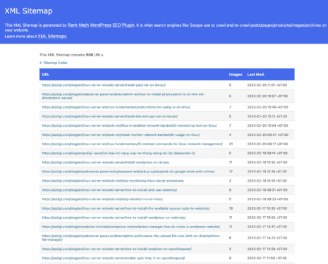 Cách khai báo sitemap cho Google Search Console