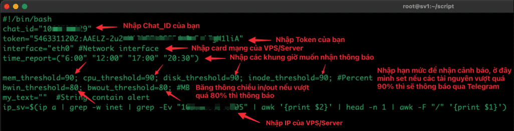 Tạo script Monitor tài nguyên VPS và thông báo qua Telegram